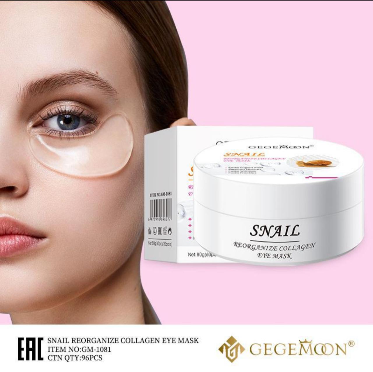 GEGEMOON Gold Hydrating Smooth Eye Mask – Anti-Aging Under Eye Patches for Puffiness, Dark Circles, and Hydration 60 pieces
