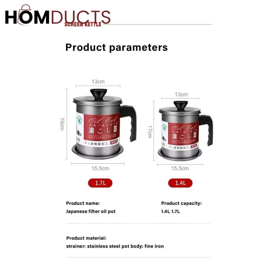 Oil filter pot