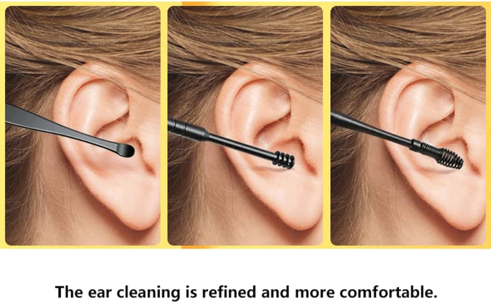 CAAL Ear Pick 7pcs Ear Wax Cleaner Tool Set Ear Wax Remover Tool Ear Cleaning Kit