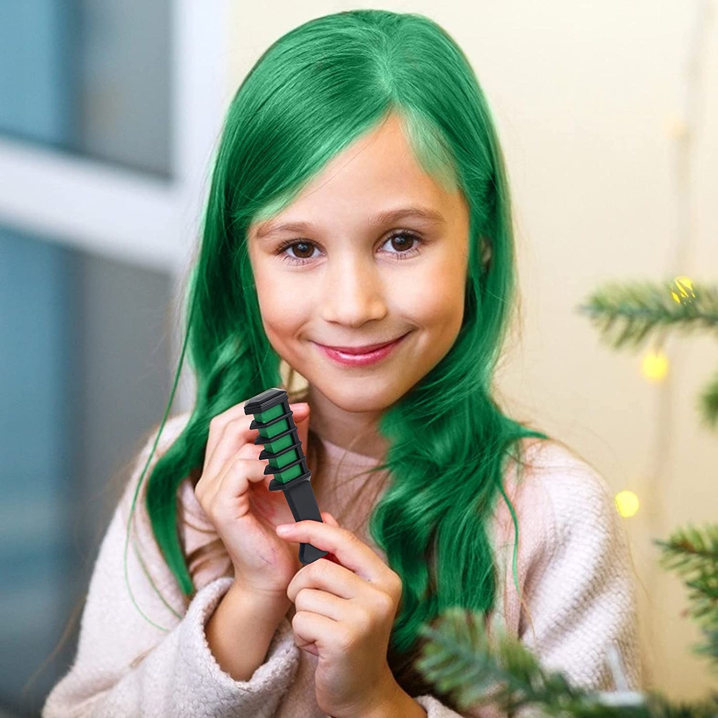 DIY Temporary Hair Chalk Comb