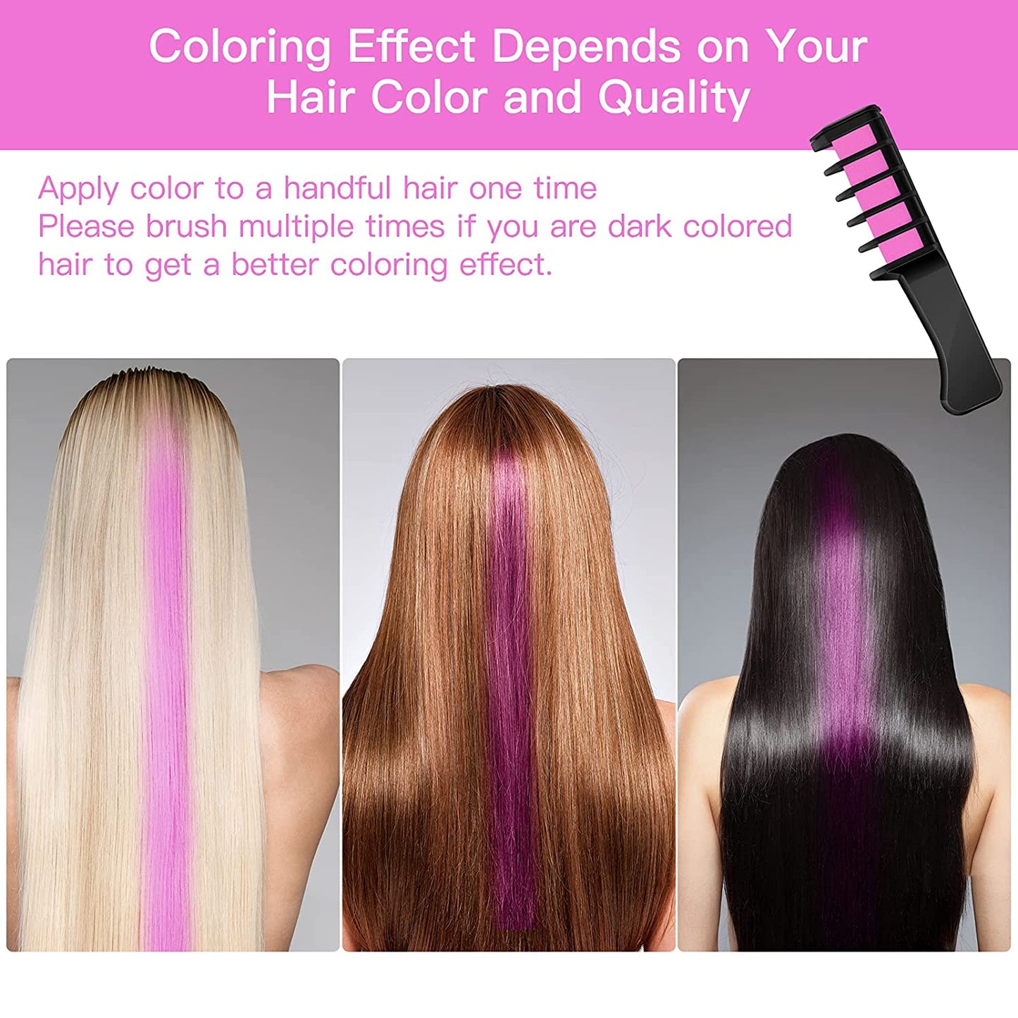 DIY Temporary Hair Chalk Comb