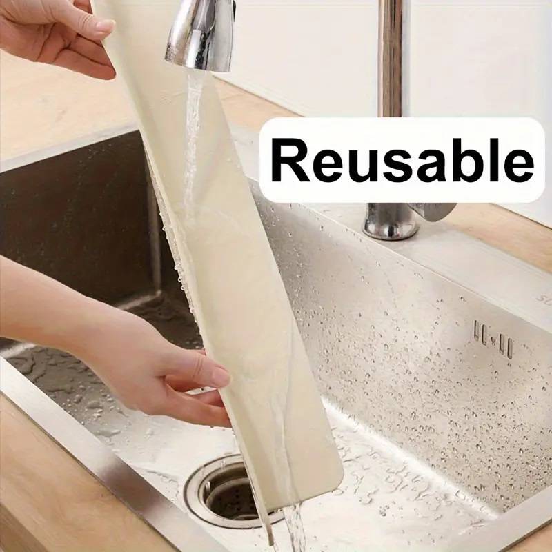 Large Size Silicone Sink Splash Guard – with Suction Grip