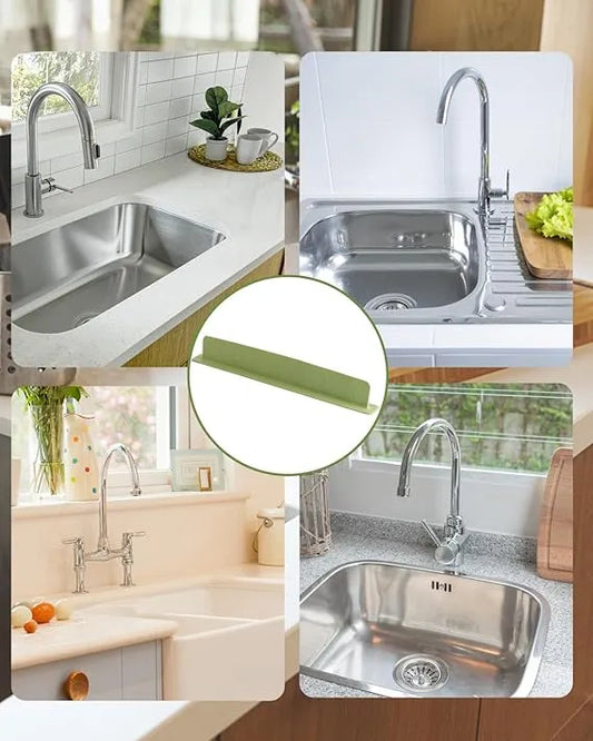 Silicone Kitchen Sink Splash Guard Oil-Proof with Suction