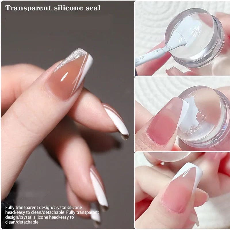 Nail Stamper, Nail Art Stamper, French Nails Silicone Stamp