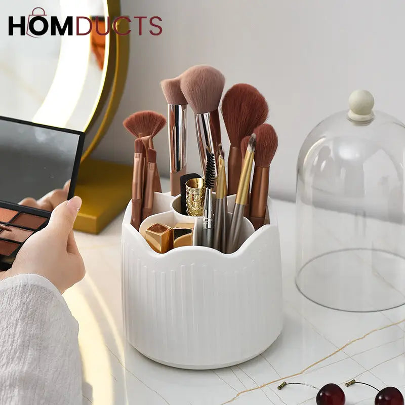 New 360° Rotating Makeup Brush Holder